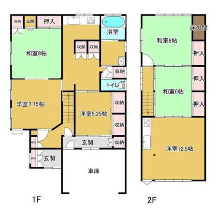 見附市細越１丁目貸家の物件間取画像